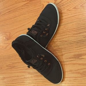 Sketchers Bob's black canvas slip on sneakers